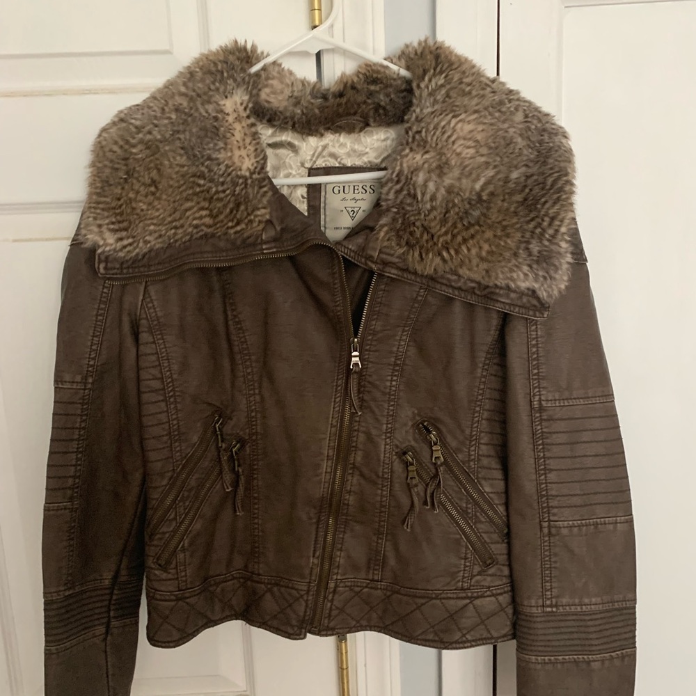 Guess leather jacket